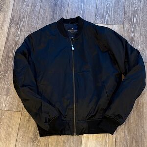 American Eagle Outfitters Black Bomber Jacket